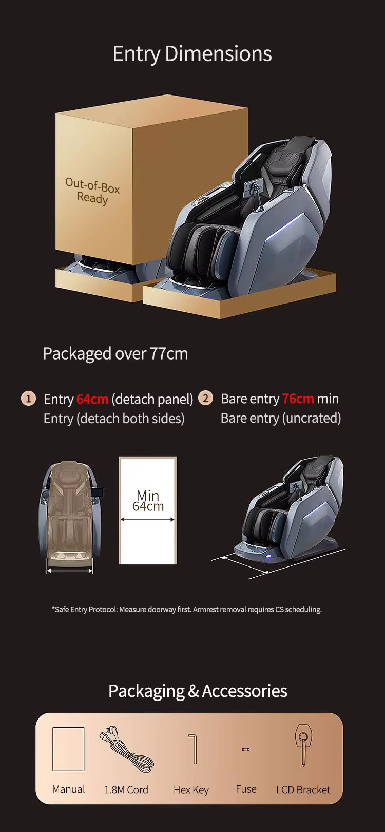 ZENOS NOVA™ – Compact AI Massage Chair